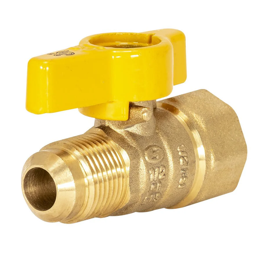  - Brass Gas Valves Flare x FIP